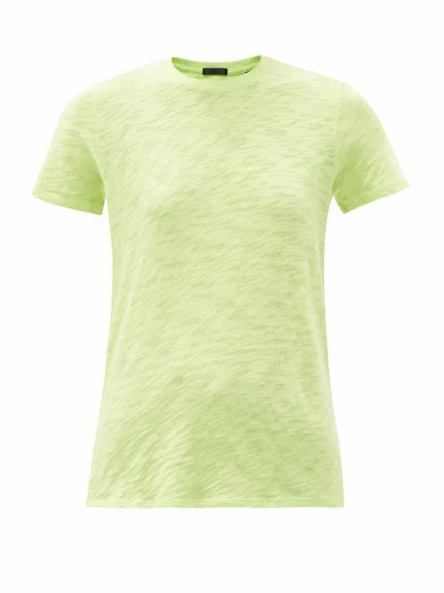 Schoolboy Slubbed Cotton-jersey T-shirt - Womens - Green