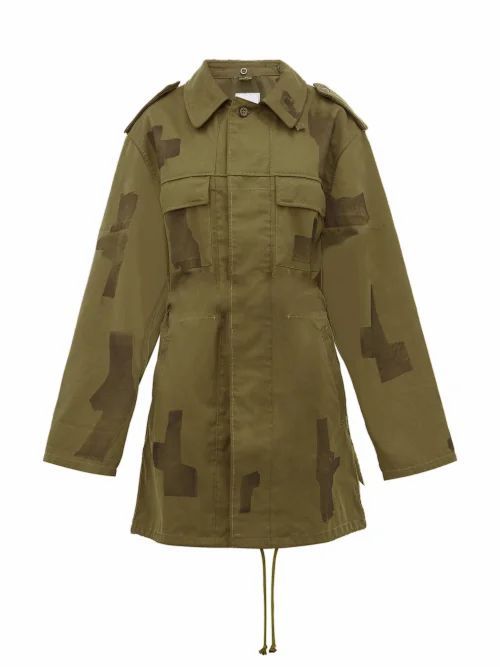 Repurposed Vintage Military Jacket - Womens - Green