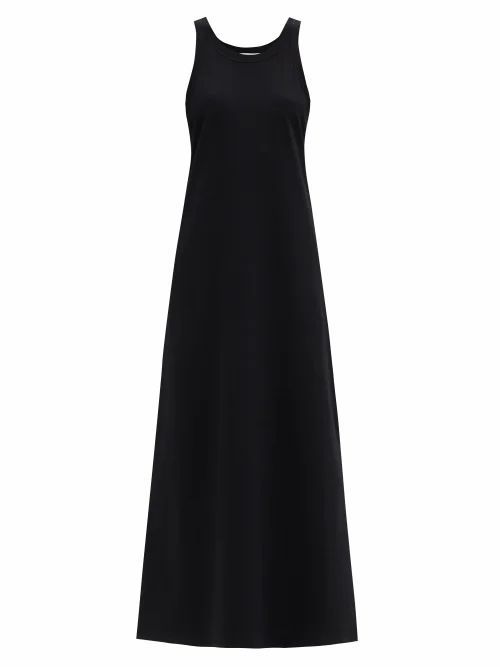 Elkie Pima-cotton Jersey Maxi Dress - Womens - Black