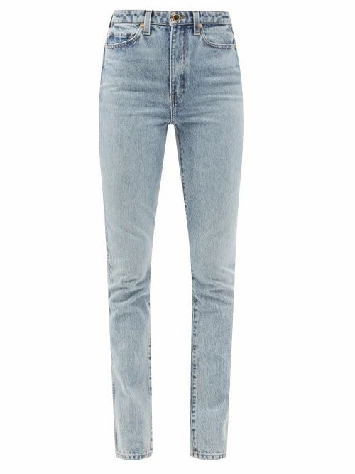 Daria High-rise Slim-leg Jeans - Womens - Light Denim