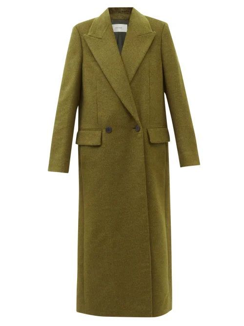 Jaka Oversized Wool-blend Felt Coat - Womens - Khaki