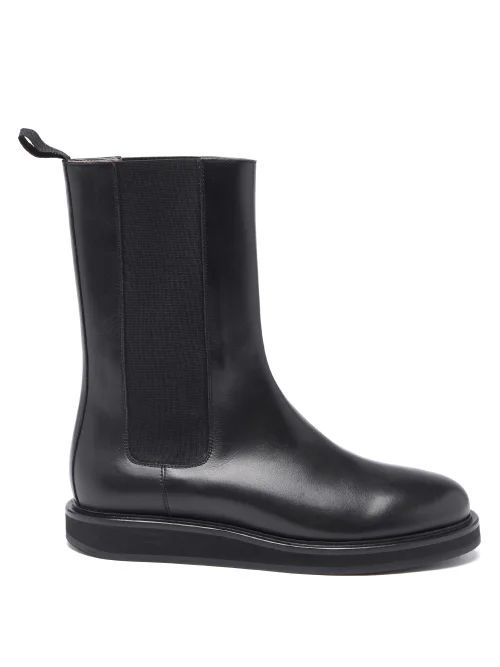 18 Leather Chelsea Boots - Womens - Black