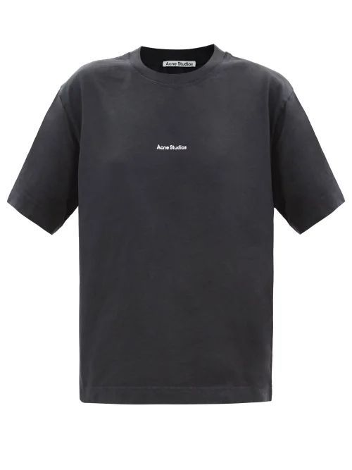 Logo-print Cotton Jersey T-shirt - Womens - Black