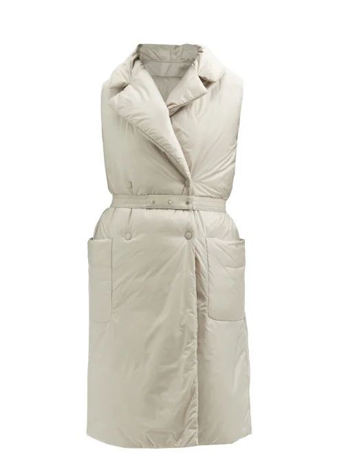 Sables Sleeveless Quilted Down Coat - Womens - Beige