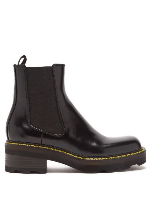 Jil Leather Chelsea Boots - Womens - Black