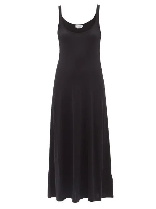 Kallie Cashmere-blend Midi Dress - Womens - Black
