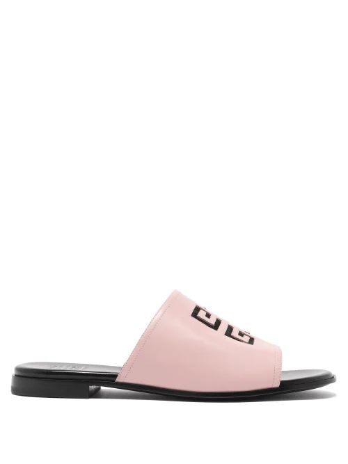 4g Leather Sandals - Womens - Light Pink
