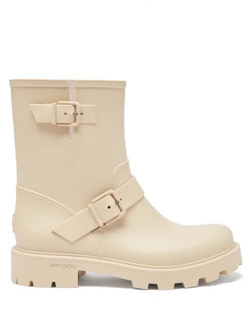 Biodegradable-rubber Ankle Boots - Womens - Cream