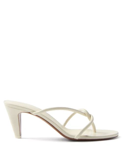 Sirius Leather Sandals - Womens - White