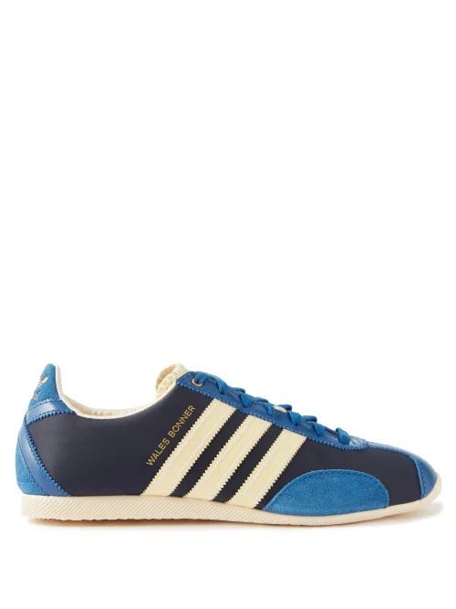 Japan Suede And Nylon Trainers - Womens - Blue