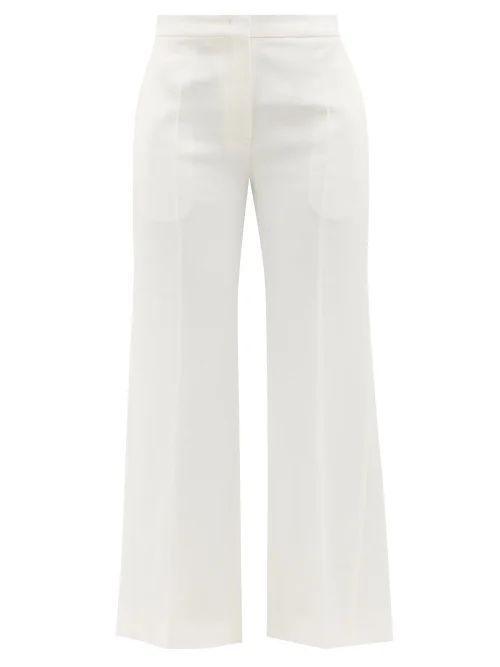 Technical Kick-flare Trousers - Womens - White