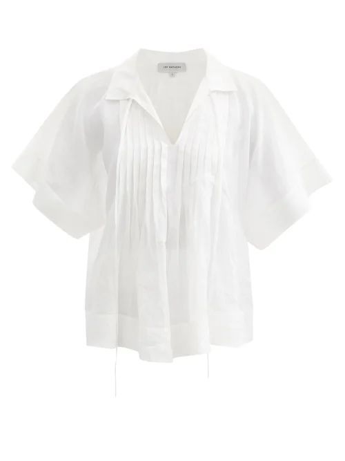 Soma Ramie-voile Blouse - Womens - Ivory