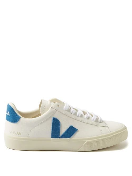 Campo Leather Trainers - Womens - Blue White