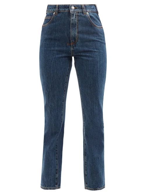 High-rise Cropped Jeans - Womens - Denim