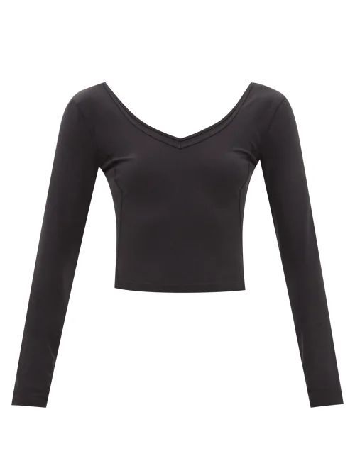 Align Jersey Long-sleeve T-shirt - Womens - Black