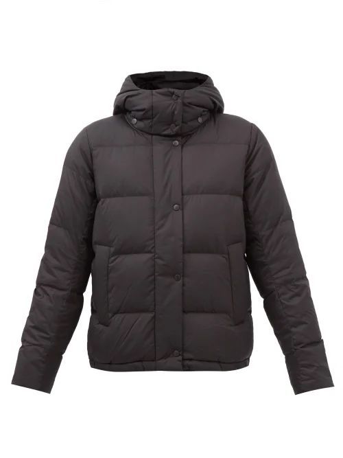 Wunder Hooded Quilted Down Coat - Womens - Black