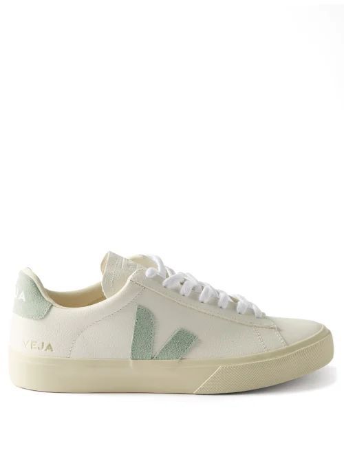 Campo Leather Trainers - Womens - Green Mint