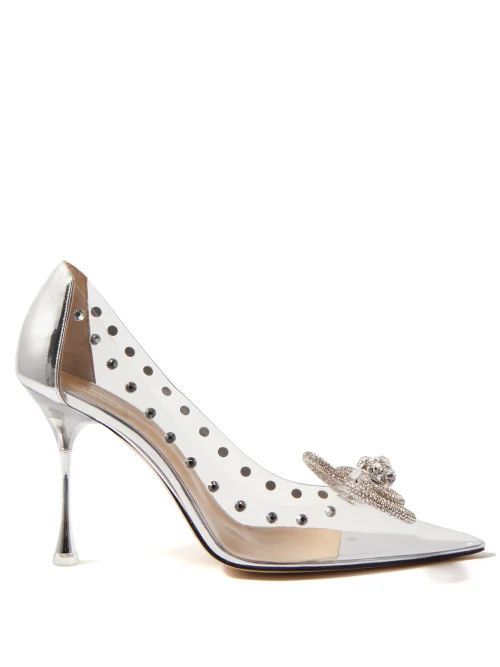 Crystal-embellished Pvc Pumps - Womens - Clear