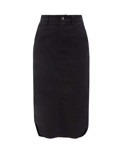 Wardrobe. nyc - X Carhartt Dearborn Organic Cotton Midi Skirt - Womens - Black