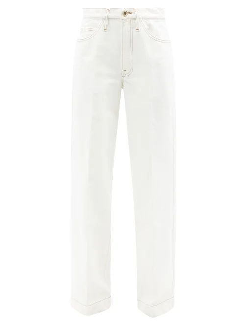 Le Italian Wide-leg Jeans - Womens - White