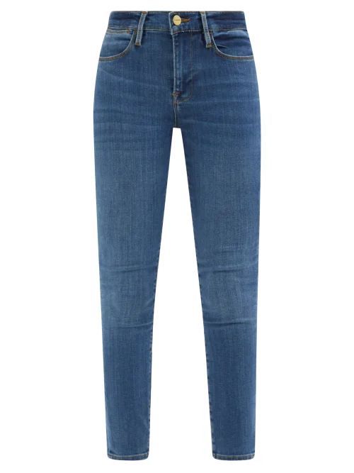 Le High High-rise Skinny-leg Jeans - Womens - Blue