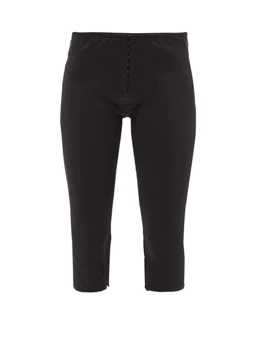 Porscha Cropped Tailored Trousers - Womens - Black