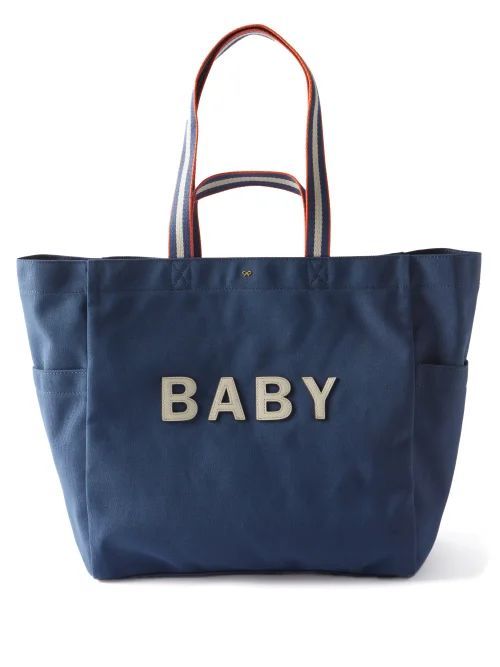 Baby Recycled Canvas Tote Bag - Womens - Blue
