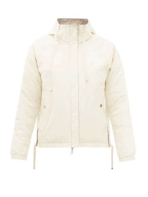 Esquibien Reversible Shell Down Jacket - Womens - Beige White