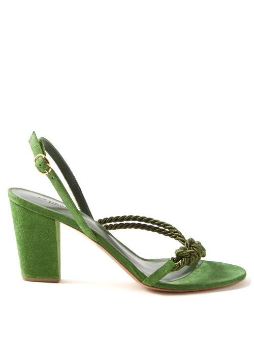 Knotted-rope Sandals - Womens - Green