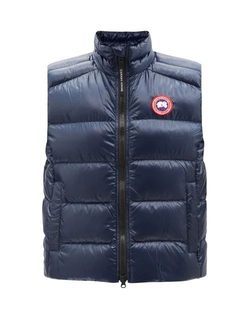 Cypress Recycled-ripstop Down Gilet - Womens - Navy