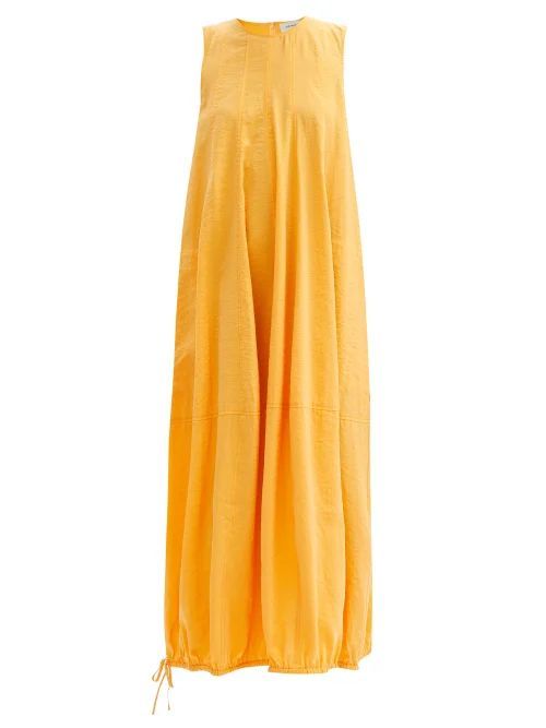 Edie Silk-blend Tank Dress - Womens - Orange