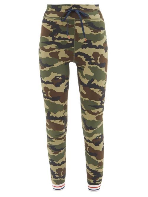 Heritage Camouflage-print Jersey Leggings - Womens - Camouflage