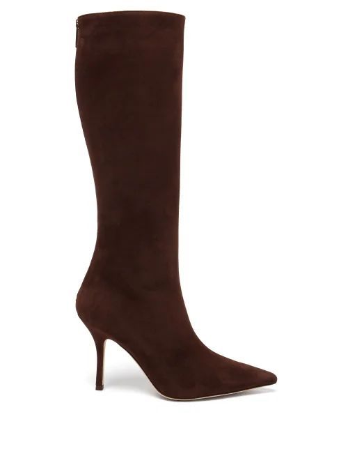Mama Suede Knee-high Boots - Womens - Brown