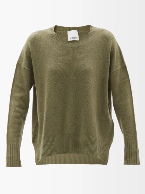 Cashmere Sweater - Womens - Khaki