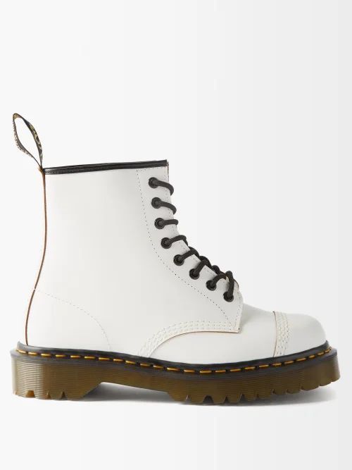 1460 Leather Boots - Womens - White
