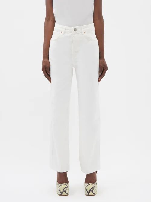 Find Organic-cotton Straight-leg Jeans - Womens - White