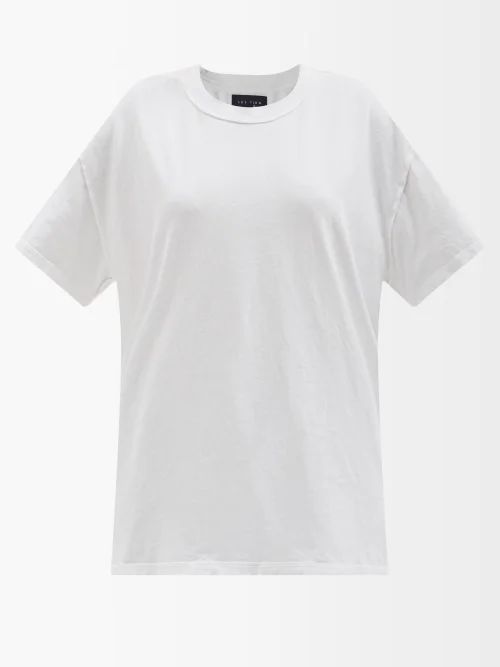 Inside-out Cotton-jersey T-shirt - Womens - White