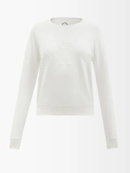 Bondi Logo-embossed Cotton-jersey Sweatshirt - Womens - White