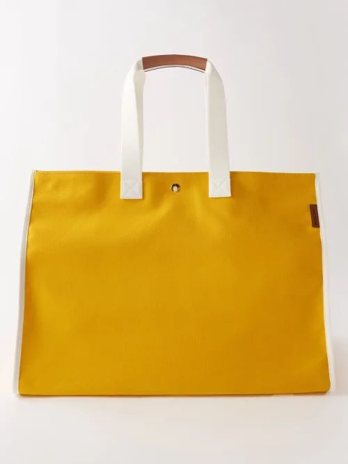 No. 72 Foldable Canvas Tote Bag - Womens - Yellow