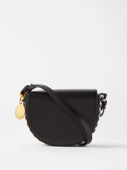 Frayme Small Faux Leather Shoulder Bag - Womens - Black