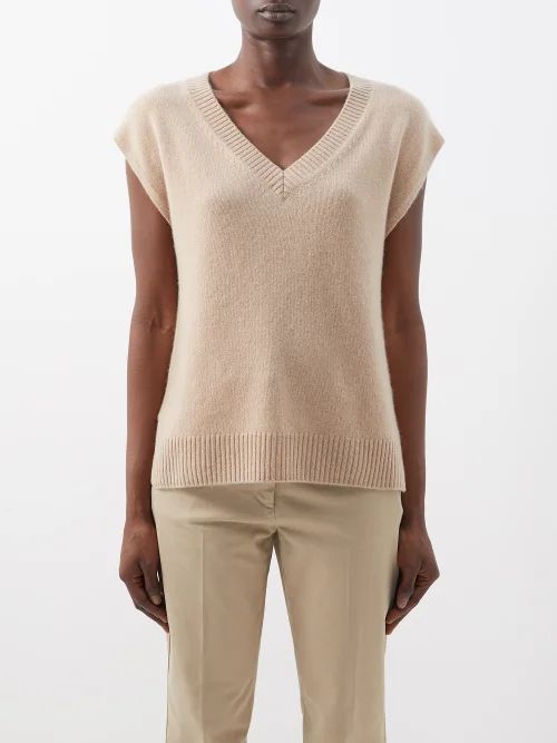 Pacche Sweater Vest - Womens - Tan