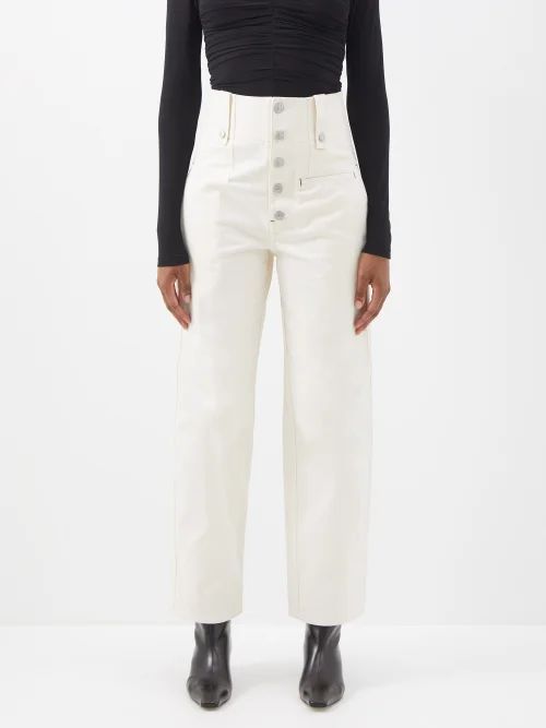 Narlena High-rise Wide-leg Jeans - Womens - Ivory