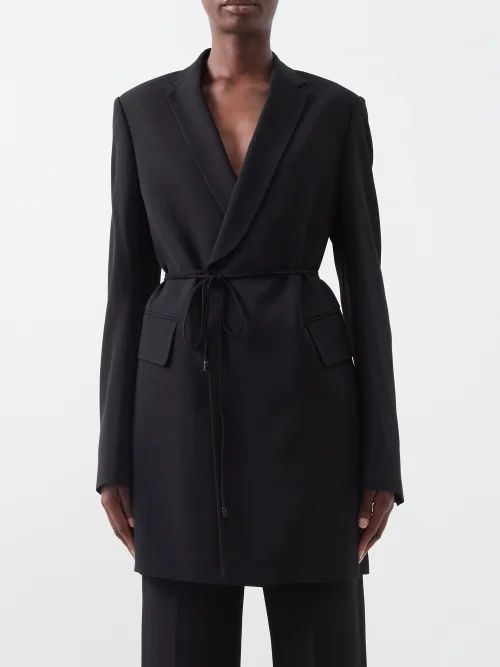 Inola Tailored Wool-blend Gabardine Jacket - Womens - Black