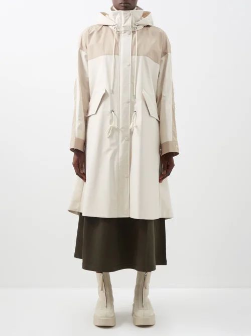 Amance Hooded Technical-shell Parka - Womens - Ivory