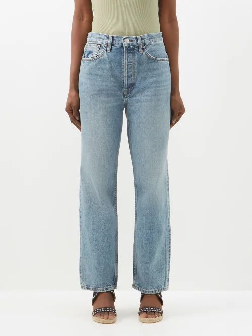 90s Organic Straight-leg Jeans - Womens - Mid Denim