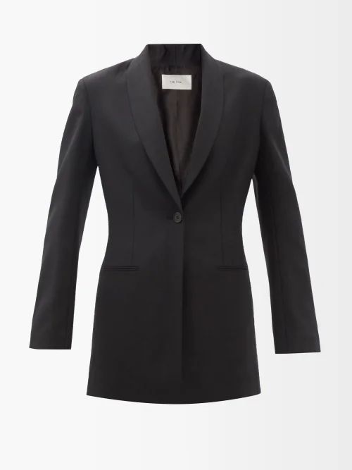 Rolita Single-breasted Wool-blend Suit Jacket - Womens - Black