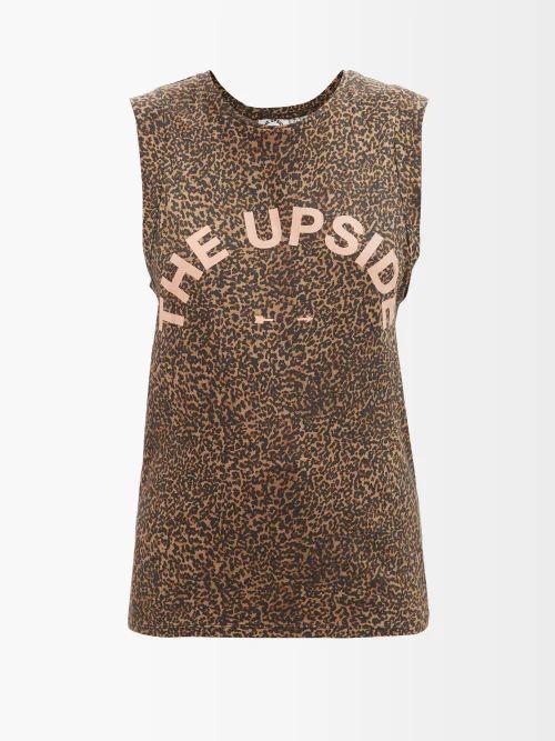 Rococo Leopard-print Cotton-jersey Tank Top - Womens - Leopard