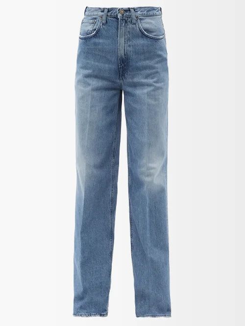Margherita High-rise Wide-leg Jeans - Womens - Mid Blue