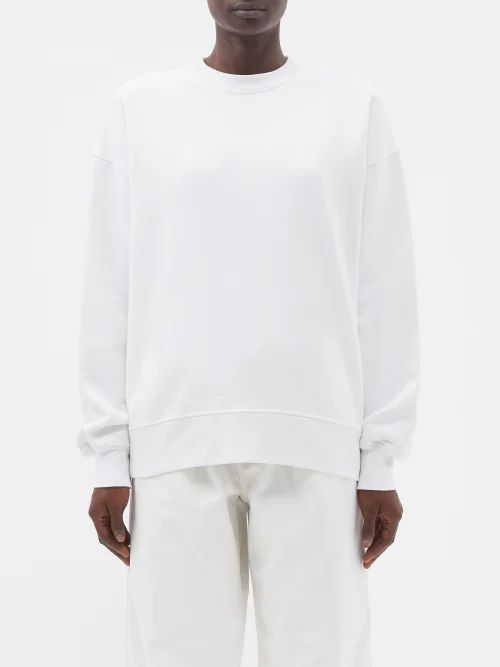 Recycled Yarn Classic Sweatshirt - Womens - White