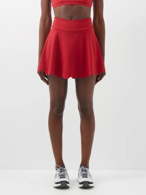 Venus Sustainable-jersey Skirt - Womens - Dark Red